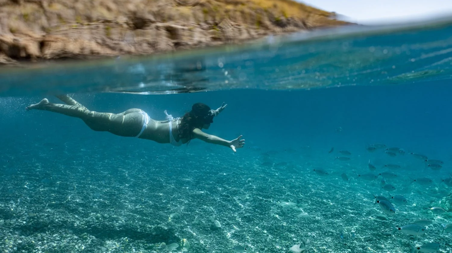 Zona para snorkel en la costa de Águilas